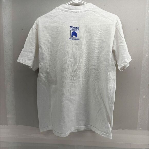 Vintage 80s Cowboy Bronco HERO Happy Endings Really Occur Shirt Mens Large - Picture 5 of 7